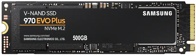 Накопитель SSD M.2 (PCI-E NVMe) 500 Gb Samsung 970 EVO plus (R3500/W3200MB/s) (MZ-V7S500BW analog MZ